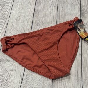 Endless Sun Rust Bikini Bottom with side knot detail